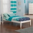 Leo & Lacey Contemporary Twin XL Solid Wood Platform Bed in White