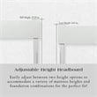 Leo & Lacey Contemporary Twin XL Solid Wood Platform Bed in White