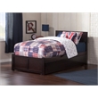 Leo & Lacey Urban Twin Trundle Platform Bed in Espresso