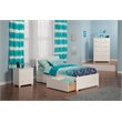 Leo & Lacey Urban Twin Storage Platform Bed in White