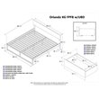 Leo & Lacey Urban King Storage Platform Bed in Espresso