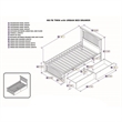 Leo & Lacey Twin Wood Platform Bed with Matching Footboard and Drawers in White