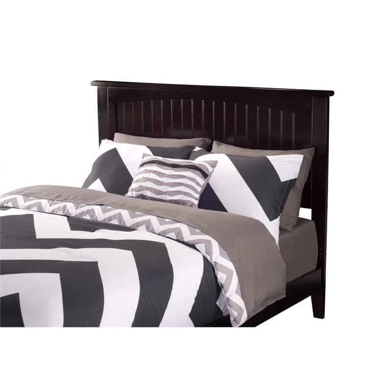 Leo & Lacey Farmhouse Solid Wood Full Storage Platform Bed in Espresso