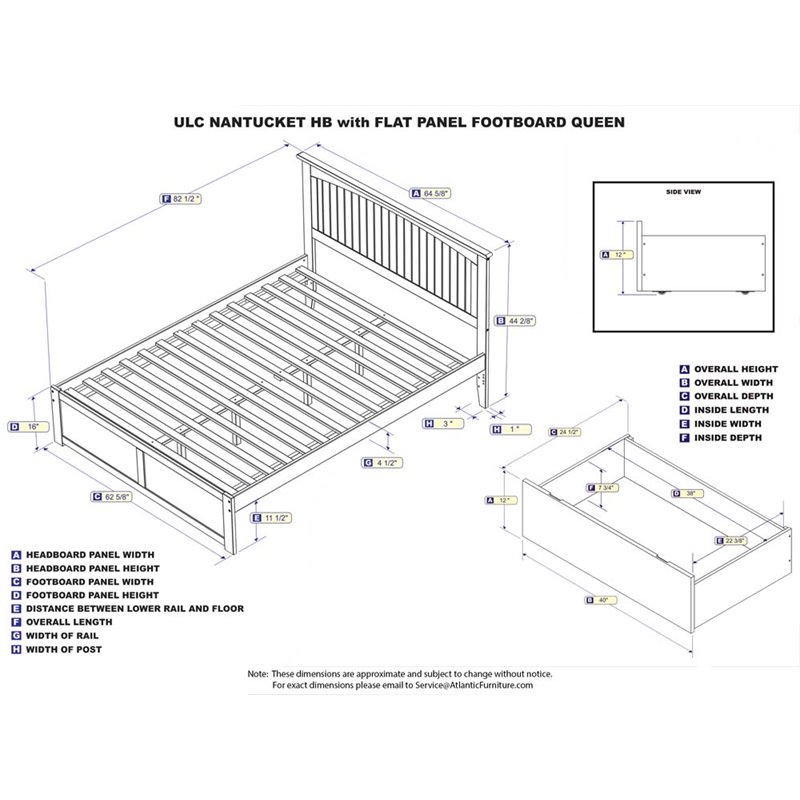 Leo & Lacey Queen Storage Platform Bed in Espresso
