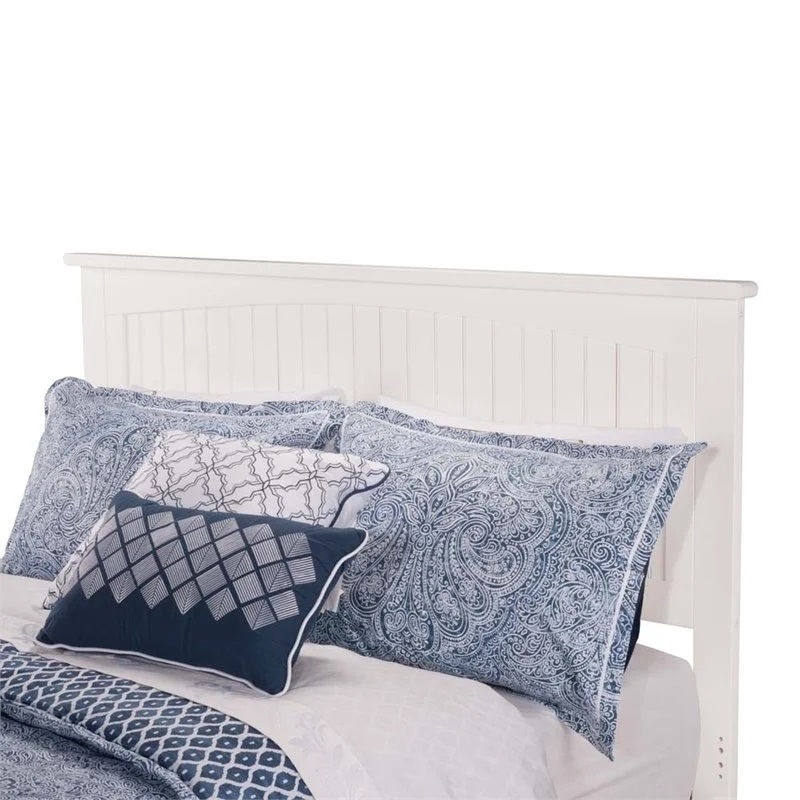 Leo & Lacey 2-Drawer Solid Wood Urban Queen Storage Platform Bed in White