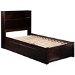 Leo & Lacey Transitional Solid Wood Twin XL Storage Platform Bed in Espresso