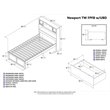 Leo & Lacey Urban Twin Storage Platform Bed in Espresso
