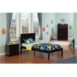 Leo & Lacey Madison Twin XL Solid Wood Platform Bed in Espresso