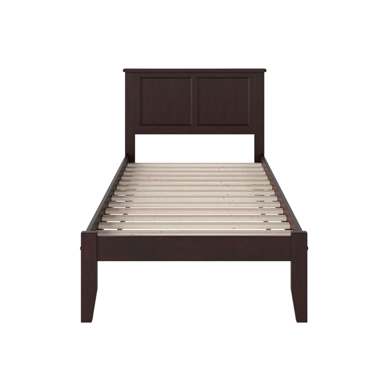 Leo & Lacey Madison Twin XL Solid Wood Platform Bed in Espresso