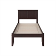 Leo & Lacey Madison Twin XL Solid Wood Platform Bed in Espresso
