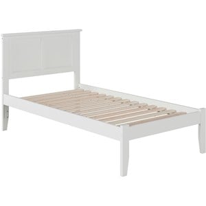 Leo & Lacey Madison Twin XL Solid Wood Platform Bed in White