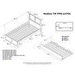 Leo & Lacey Madison Twin Wood Platform Bed and Twin Trundle in Espresso