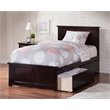 Leo & Lacey Madison Twin Platform Bed  and Drawers in Espresso