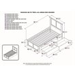 Leo & Lacey Madison Twin Platform Bed  and Drawers in Espresso