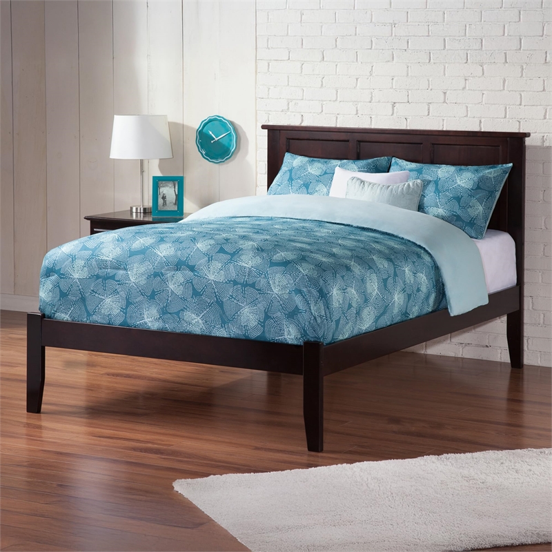 Leo & Lacey Madison Full Solid Wood Platform Bed in Espresso