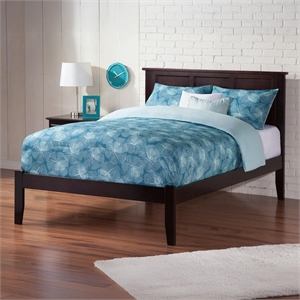 Leo & Lacey Madison Full Solid Wood Platform Bed in Espresso