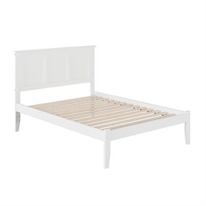 Leo & Lacey Madison Full Solid Wood Platform Bed in White