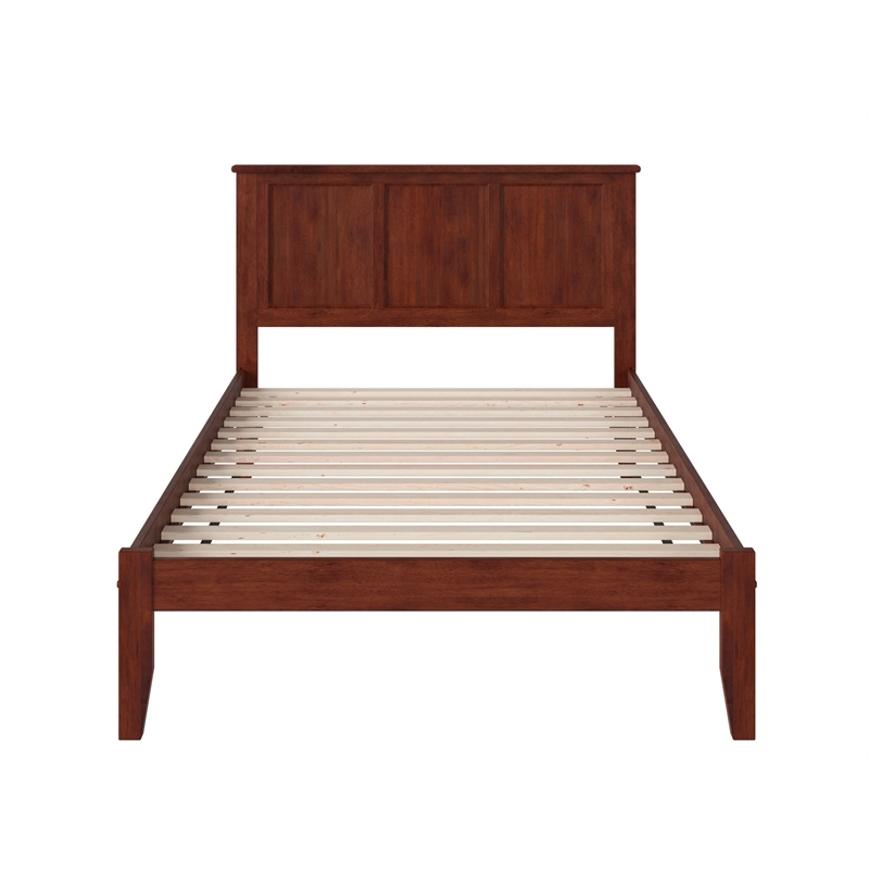 Leo & Lacey Madison Full Solid Wood Platform Bed in Walnut