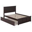 Leo & Lacey Madison Full Platform Bed  and Twin Trundle in Espresso