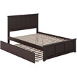 Leo & Lacey Madison Full Platform Bed  and Twin Trundle in Espresso