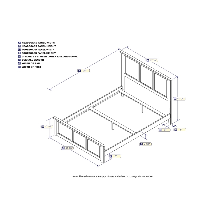 Leo & Lacey Madison Full Wood Foundation Bed with Matching Footboard in Espresso