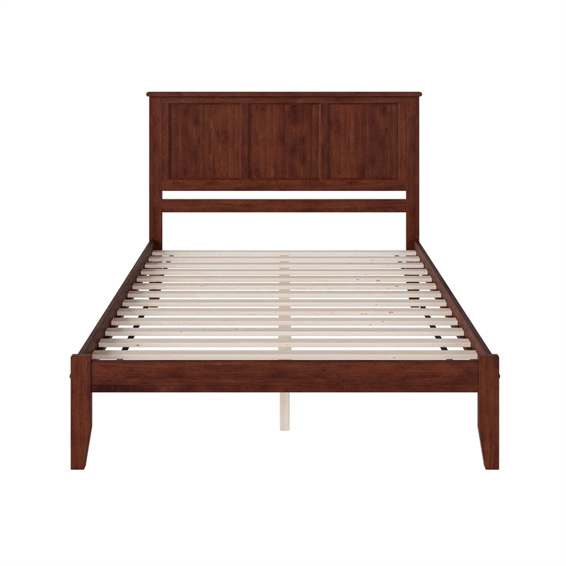 Leo & Lacey Madison Queen Solid Wood Platform Bed in Walnut