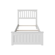 Leo & Lacey Farmhouse Solid Wood Twin XL Spindle Bed in White