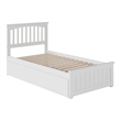 Leo & Lacey Farmhouse Solid Wood Urban Twin XL Storage Platform Bed in White