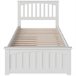 Leo & Lacey Twin Platform Bed with Matching Footboard & Storage Drawers in White