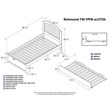 Leo & Lacey Richmond Twin Wood Platform Bed and Twin Trundle in Espresso
