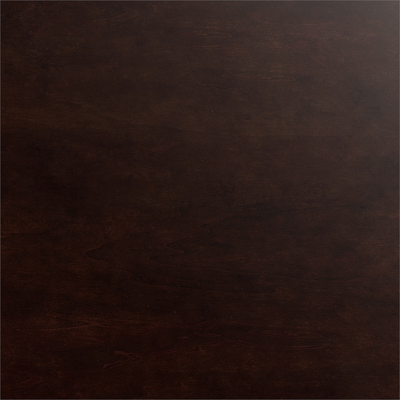 Leo & Lacey Full Wood Foundation Bed with Matching Footboard in Espresso