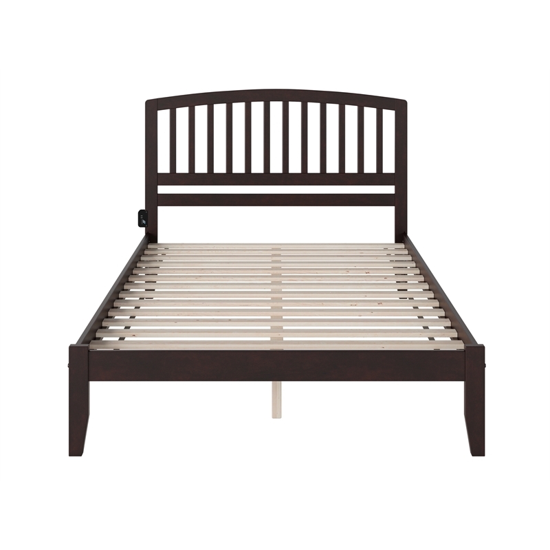 Leo & Lacey Richmond Queen Solid Wood Platform Bed in Espresso