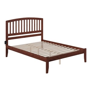 Leo & Lacey Richmond Queen Solid Wood Platform Bed in Walnut