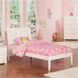 Leo & Lacey Farmhouse Solid Wood Twin XL Platform Bed with USB Charger in White