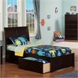 Leo & Lacey Twin XL Storage Platform Bed in Espresso