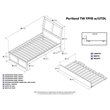 Leo & Lacey Urban Twin Trundle Platform Bed in Walnut
