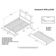 Leo & Lacey Full Trundle Platform Bed in Espresso