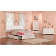 Leo & Lacey Urban Full Trundle Platform Bed in White