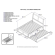 Leo & Lacey Portland Full Wood Platform Bed  & Twin Trundle in White