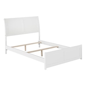 Leo & Lacey AFI Portland Full Wood Foundation Bed Frame in White