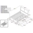 Leo & Lacey Full Storage Wood Platform Bed with Footboard in Espresso