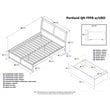 Leo & Lacey Urban Queen Storage Platform Bed in Walnut
