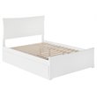 Leo & Lacey Urban Full Trundle Platform Bed in White