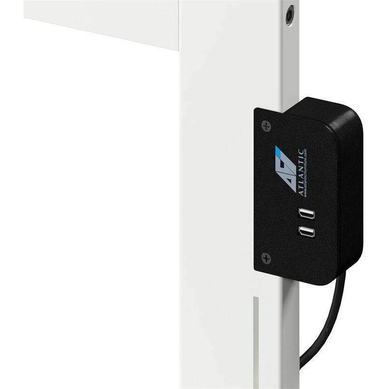 Leo & Lacey Modern Solid Wood Urban Full Storage Platform Bed in White