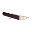Leo & Lacey Mid-Century Solid Wood Twin Size Trundle in Espresso