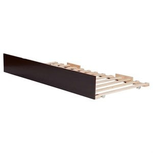 Leo & Lacey Mid-Century Solid Wood Twin Size Trundle in Espresso