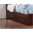 Leo & Lacey Mid-Century Solid Wood Twin Size Trundle in Walnut