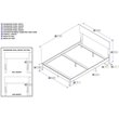 Leo & Lacey Contemporary Full Solid Wood Foundation Bed in White