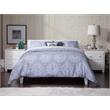 Leo & Lacey Contemporary Full Solid Wood Foundation Bed in White