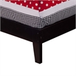 Leo & Lacey Contemporary Twin Solid Wood Foundation Bed in Espresso